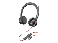 Poly Blackwire 8225-M - Blackwire 8200 series - headset - på örat - kabelansluten - USB-A - svart - Certifierad för Microsoft-teams 772K3AA