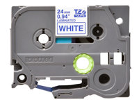 Brother TZe-253 - Blått på vitt - Rulle ( 2,4 cm x 8 m) 1 kassett(er) bandlaminat - för Brother PT-D600, P750, P950; P-Touch PT-D800, E550, P900, P950; P-Touch Cube Pro PT-P910 TZE253