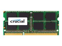 Crucial - DDR3 - modul - 8 GB - SO DIMM 204-pin - 1333 MHz / PC3-10600 - CL9 - 1.35 / 1.5 V - ej buffrad - icke ECC CT8G3S1339MCEU