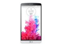 LG G3 D855 - 4G pekskärmsmobil - RAM 3 GB / Internal Memory 32 GB - microSD slot - LCD-skärm - 5.5" - 2560 x 1440 pixlar - rear camera 13 MP - silkesvit LGD855.ANEUWH