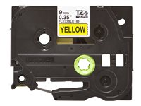 Brother TZe-FX621 - Svart på gult - Rulle (0,9 cm x 8 m) 1 kassett(er) flexibel tape - för Brother PT-D210, D600, H110; P-Touch PT-1005, D450, H110, P300; P-Touch Cube Pro PT-P910 TZEFX621