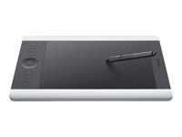 Wacom Intuos Pro Medium Special Edition - Digitaliserare - höger- och vänsterhänta - 22.4 x 14 cm - elektromagnetisk - 8 knappar - trådlös, kabelansluten - USB - svart, silver PTH-651S-ENES