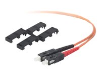 Belkin - Patch-kabel - SC/PC multiläge (hane) till SC/PC multiläge (hane) - 1 m - fiberoptisk - 62,5/125 mikron - OM1 - orange A2F20277-01M