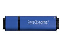 Kingston DataTraveler Vault Privacy 3.0 - USB flash-enhet - krypterat - 4 GB - USB 3.0 - TAA-kompatibel DTVP30/4GB