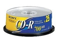 Sony - 25 x CD-R - 700 MB (80min) 25CDQ80SP
