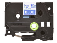 Brother TZe-555 - Vit på blå - Rulle ( 2,4 cm x 8 m) 1 kassett(er) bandlaminat - för Brother PT-D600; P-Touch PT-D800, P900, P950; P-Touch Cube Plus PT-P710 TZE555