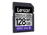 Lexar Premium - Flash-minneskort - 128 GB - Class 10 - 200x - SDXC UHS-I LSD128BBEU200