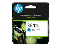 HP 364XL - Lång livslängd - cyan - original - bläckpatron - för Deskjet 35XX; Photosmart 55XX, 55XX B111, 65XX, 7510 C311, 7520, Wireless B110 CB323EE#ABB