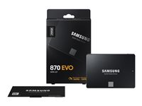 Samsung 870 EVO MZ-77E250B - SSD - krypterat - 250 GB - inbyggd - 2.5" - SATA 6Gb/s - buffert: 512 MB - 256 bitars AES - TCG Opal Encryption MZ-77E250B/EU
