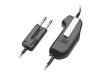 Poly SHS 2310-10 - PTT (push-to-talk)-förstärkare för headset - PJ-7, med mottagar-gain, 305 cm kabel - TAA-kompatibel - för Poly SHS 2310-10 8K700AA