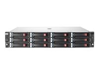 HPE StorageWorks Disk Enclosure D2600 - Kabinett för lagringsenheter - 12 fack (SATA-300 / SAS-2) - HDD 2 TB x 12 - kan monteras i rack - 2U BK765A