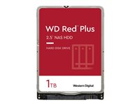 WD Red Plus WD10JFCX - Hårddisk - 1 TB - inbyggd - 2.5" - SATA 6Gb/s - buffert: 16 MB WD10JFCX