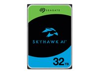 Seagate SkyHawk AI - Hårddisk - 32 TB - inbyggd - 3.5" - SATA 6Gb/s - buffert: 512 MB - med 3 års Seagate Rescue Data Recovery ST32000VE000
