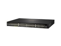 HPE Aruba 2930F 48G PoE+ 4SFP - Switch - L3 - Administrerad - 48 x 10/100/1000 (PoE+) + 4 x gigabit SFP (upplänk) - rackmonterbar - PoE+ (740 W) JL557A