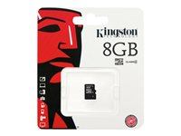Kingston - Flash-minneskort - 8 GB - Class 4 - microSDHC SDC4/8GBSP