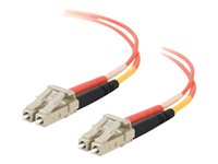 C2G - Patch-kabel - LC multiläge (hane) till LC multiläge (hane) - 2 m - fiberoptisk - 50/125 mikron - orange 85145