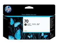 HP 70 - 130 ml - mattsvart - original - DesignJet - bläckpatron - för DesignJet HD Pro MFP, T120, Z2100, Z3100, Z3100ps, Z3200, Z3200ps, Z5200, Z5400 C9448A