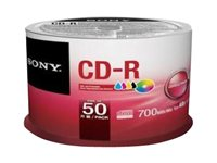 Sony CDQ-80P - 50 x CD-R - 700 MB (80min) 48x - spindel 50CDQ80PP