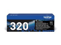 Brother TN320BK - Svart - original - tonerkassett - för Brother DCP-9055, DCP-9270, HL-4140, HL-4150, HL-4570, MFC-9460, MFC-9465, MFC-9970 TN320BK