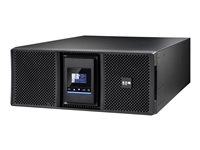 Eaton 9SX Gen2 9SX8KIRT4UG2 - UPS (kan monteras i rack) - AC 200/208/220/230/240/250 V - 8000 Watt - 8000 VA - 1-fas - 7 Ah - RS-232, USB - utgångskontakter: 13 - PFC - 4U - 19" - svart 9SX8KIRT4UG2