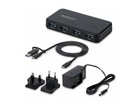 StarTech.com - Hubb - 4 x SuperSpeed USB 3.0 - skrivbordsmodell ST4300USB3V2-UE