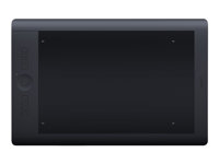 Wacom Intuos Pro Large - Digitaliserare - höger- och vänsterhänta - 32.5 x 20.3 cm - elektromagnetisk - 8 knappar - trådlös, kabelansluten - USB - svart PTH-851-ENES
