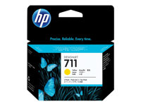 HP 711 - 3-pack - 29 ml - gul - original - DesignJet - bläckpatron - för DesignJet T100, T120, T120 ePrinter, T125, T130, T520, T520 ePrinter, T525, T530 CZ136A