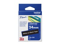 Brother TZe-355 - Standardlim - vitt på svart - Rulle ( 2,4 cm x 8 m) 1 kassett(er) bandlaminat - för Brother PT-D600; P-Touch PT-3600, D600, D800, E550, P750, P900, P950; P-Touch EDGE PT-P750 TZE355
