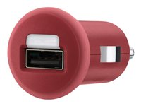Belkin MIXIT Car Charger - Strömadapter för bil - 1 A (USB) - röd - för Apple iPad/iPhone/iPod F8J018CWRED