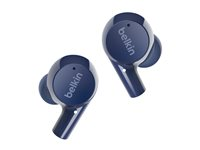 Belkin SoundForm Rise - True wireless-hörlurar med mikrofon - inuti örat - Bluetooth - blå AUC004BTBL