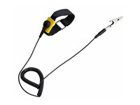 StarTech.com - Antistatiskt armband - med 1,5 m avtagbar jordkabel - svart - 65 cm - TAA-kompatibel ESD-WRIST-STRAP
