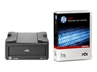 HPE RDX Removable Disk Backup System - Diskenhet - RDX - SuperSpeed USB 3.0 - extern - med 1 TB patron - för ProLiant DL360p Gen8 B7B69A#ABB