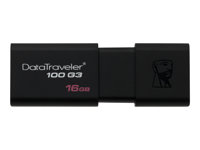 Kingston DataTraveler 100 G3 - USB flash-enhet - 16 GB - USB 3.0 - svart DT100G3/16GB