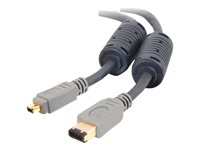 C2G - IEEE 1394-kabel - 4 pin FireWire (hane) till 6 pin FireWire (hane) - 3 m - formpressad 81603