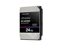 WD Ultrastar DC HC590 0F59373 - Hårddisk - datacenter - krypterat - 24 TB - inbyggd - 3.5" - SAS 12Gb/s - 7200 rpm - buffert: 512 MB - Self-Encrypting Drive (SED) 0F59373