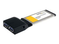 StarTech.com 2 Port ExpressCard SuperSpeed USB 3.0 Card Adapter with UASP - USB 3.0 Controller - USB 3.0 ExpressCard - USB 3.0 Adapter (ECUSB3S22) - USB-adapter - ExpressCard - USB 3.0 x 2 - för P/N: HBS304A24A, S251BMU3FP, ST103008U2C, ST53004U1C, ST93007U2C, USB31000S2H, USB31000SA ECUSB3S22