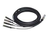 HPE X240 Direct Attach Copper Splitter Cable - Nätverkskabel - SFP+ till QSFP+ - 3 m - för HPE 5900AF-48; Edgeline e920; FlexFabric 1.92, 11908, 12900, 12902; ProLiant e910t 2U JG330A