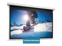 Da-Lite DescenderPro - Projektorduk - takmontering - motoriserad - 230 V - 125" (319 cm) - 16:10 - Matte White (Non Tensioned) - RAL 9016 10144800