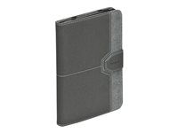 Targus Slim Folio - Vikbart fodral för surfplatta - polyuretan - grå - 7" - för Amazon Kindle Fire HD (2a generation) THZ168EU