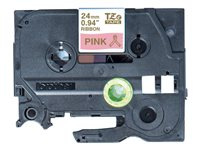 Brother TZe-RE54 - Satin - guld på rosa - Rulle (2,4 cm x 4 m) 1 kassett(er) bandtejp - för Brother PT-D600; P-Touch PT-3600, D600, D800, E550, P750, P900, P950; P-Touch EDGE PT-P750 TZERE54