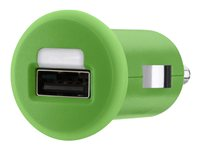 Belkin MIXIT Car Charger - Strömadapter för bil - 1 A (USB) - grön - för Apple iPad/iPhone/iPod F8J018CWGRN