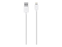 Belkin MIXIT Lightning to USB ChargeSync - Lightning-kabel - Lightning hane till USB hane - 1.2 m - vit F8J023BT04-WHT