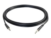 C2G Slim 3ft Slim Aux 3.5mm Audio Cable - M/M - Ljudkabel - mini-phone stereo 3.5 mm hane till mini-phone stereo 3.5 mm hane - 91.4 cm - skärmad - svart 22600