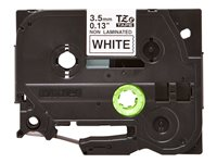 Brother TZe-N201 - Svart på vitt - Roll (0.35 cm x 8 m) 1 kassett(er) tejp - för P-Touch Cube PT-P300, P910; P-Touch Cube Plus PT-P710; P-Touch Cube Pro PT-P910 TZEN201