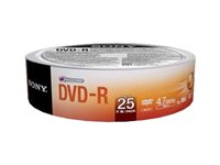 Sony DMR47SB - 25 x DVD-R - 4.7 GB 16x - Tegel 25DMR47SB