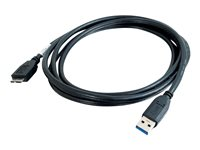 C2G - USB-kabel - USB typ A (hane) till Micro-USB typ B (hane) - USB 3.0 - 1 m - svart 81683