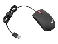Lenovo ThinkPad Precision USB Mouse - Mus - höger- och vänsterhänta - optisk - 3 knappar - kabelansluten - USB - midnattssvart - detaljhandel 0B47153
