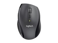 Logitech M705 - Mus - högerhänt - laser - trådlös - 2.4 GHz - trådlös USB-mottagare - grå 910-001949