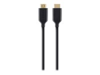 Belkin - HDMI-kabel med Ethernet - HDMI hane till HDMI hane - 1 m - svart F3Y021BF1M