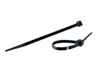 C2G 150mm Releasable Cable Ties - Kabelsamlare - 15 cm - svart (paket om 100) 88137